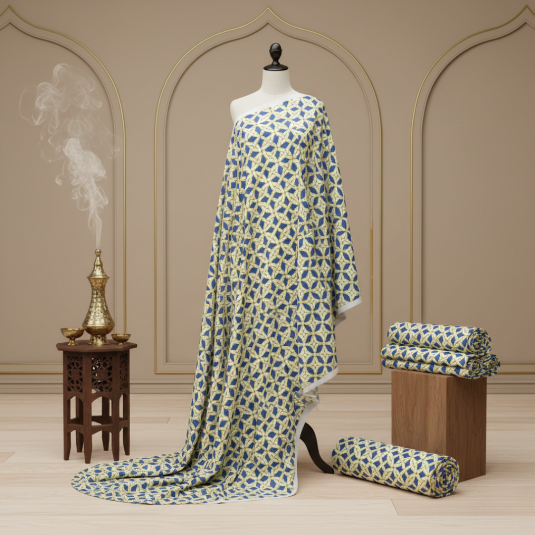 2 Cotton - Printed Fabric - Geometric Pattern - For Women Dress - Image 2