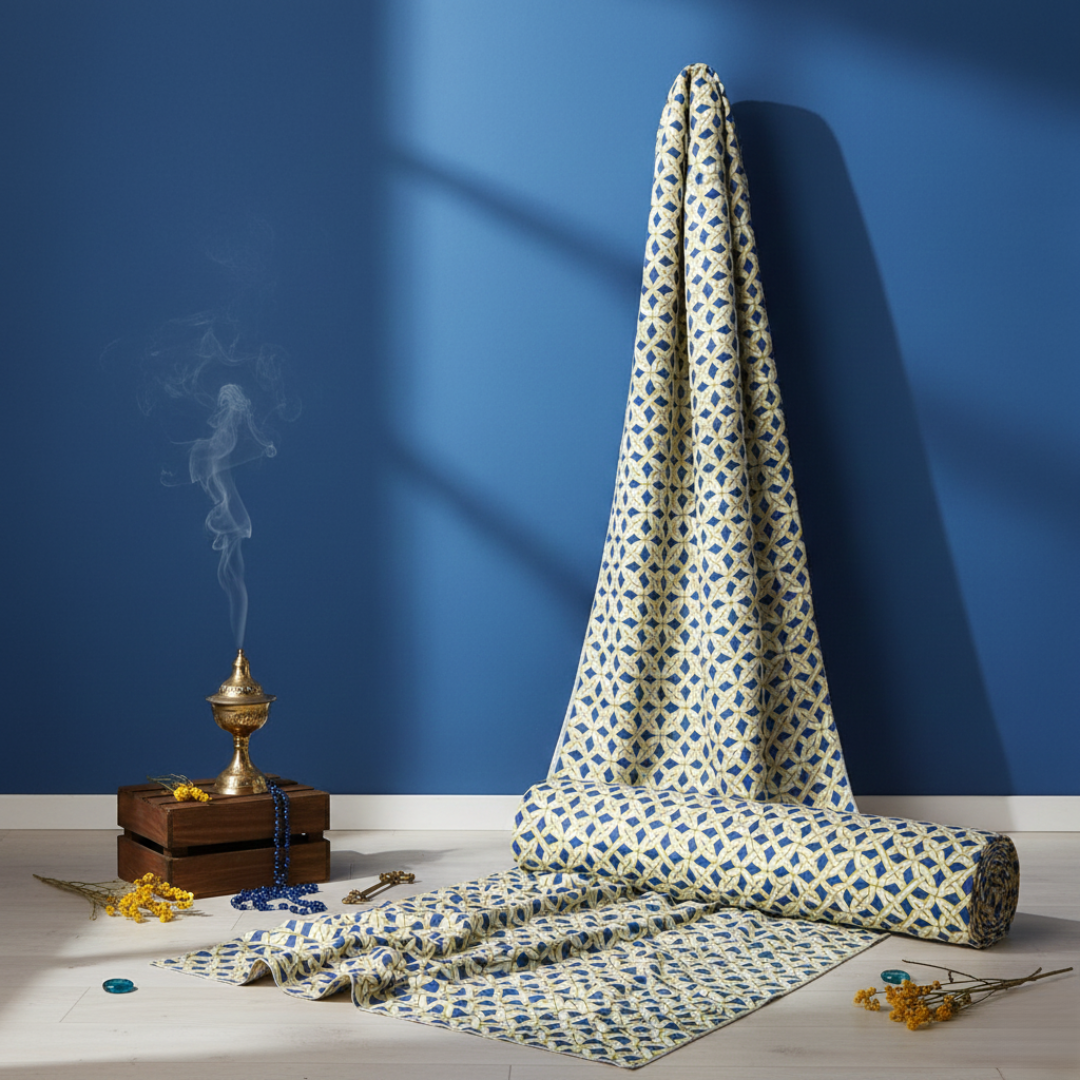 4 Cotton - Printed Fabric - Geometric Pattern - For Women Dress - Image 4